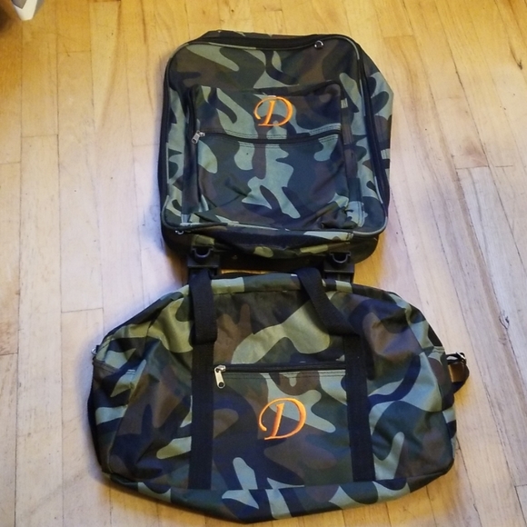 camo suitcase with wheels